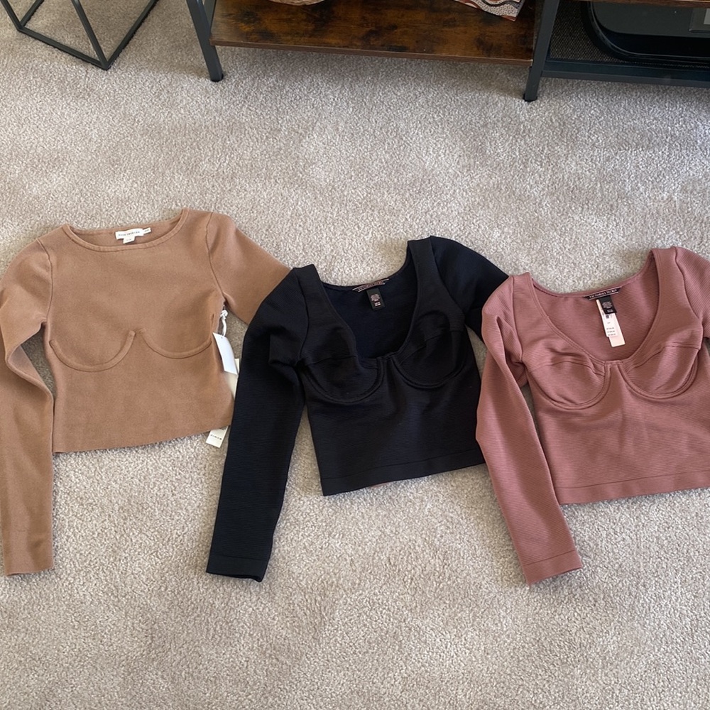 3 Corset Tops. Size Small.